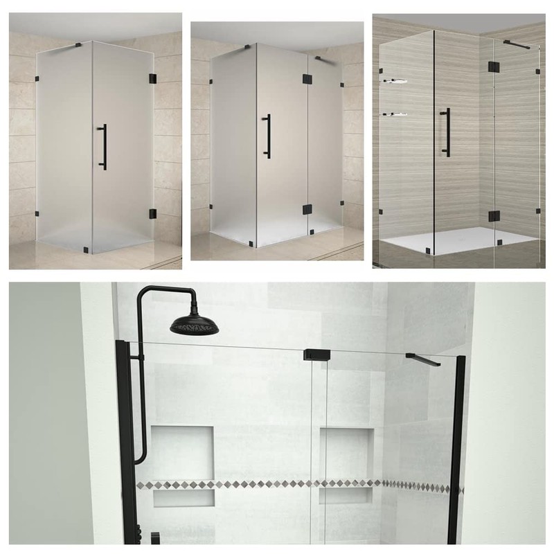 Matt Black Stainless Steel Wall-To-Glass Support Bar Support Arm for