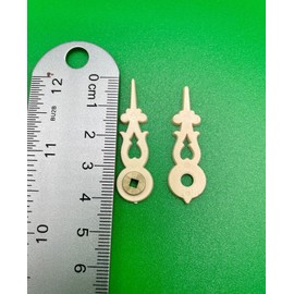 Cuckoo Clock Hands Plastic Bone 80 mm Dial and 35 mm Center Hole Minute Hand