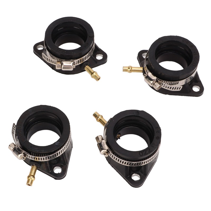 4 Pcs Carburetor Intake Manifold Boots 16065‑028 Rubber Inlet Joint