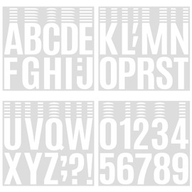 YNHAY 258 Pcs Waterproof 4" Self-Adhesive Vinyl Alphabet & Number Stickers for Mailboxes, Signs, Windows, Doors, Vehicles, Home, Business, and Lockers - White