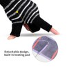 USB Beheizte, Winterheizhandschuhe für Männer und Frauen,Waschbar Halbfinger Warmer Fäustling