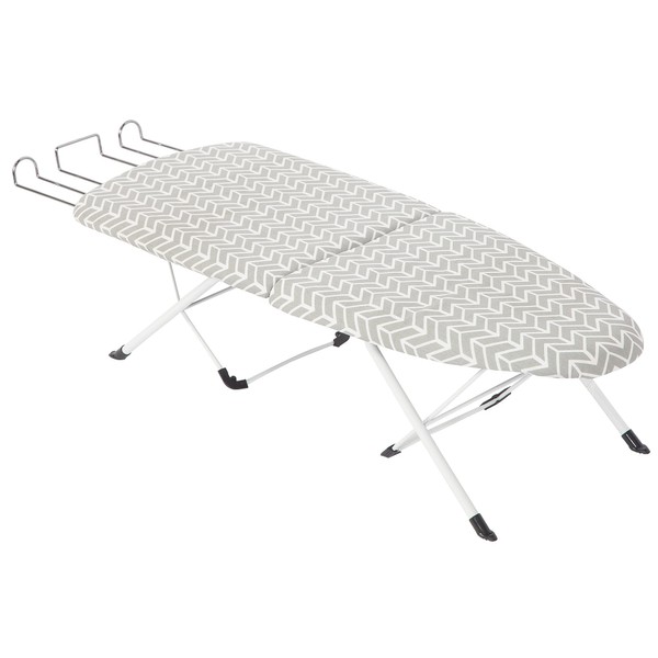STORAGE MANIAC Tabletop Ironing Board with Iron Rest, Portable Ironing Board with Cover and Pad, Compact Space Saving Foldable Countertop Ironing Board for Home Supply, Dorm, Travel - Maze