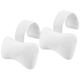 Hot Tub Pillow for Outdoor（2-Pack）, Universal Spa Headrest Pillow for Bathtub, Lounge Chair Pillow, Universal Head and Neck Support Bath Pillow with Adjustable Strap