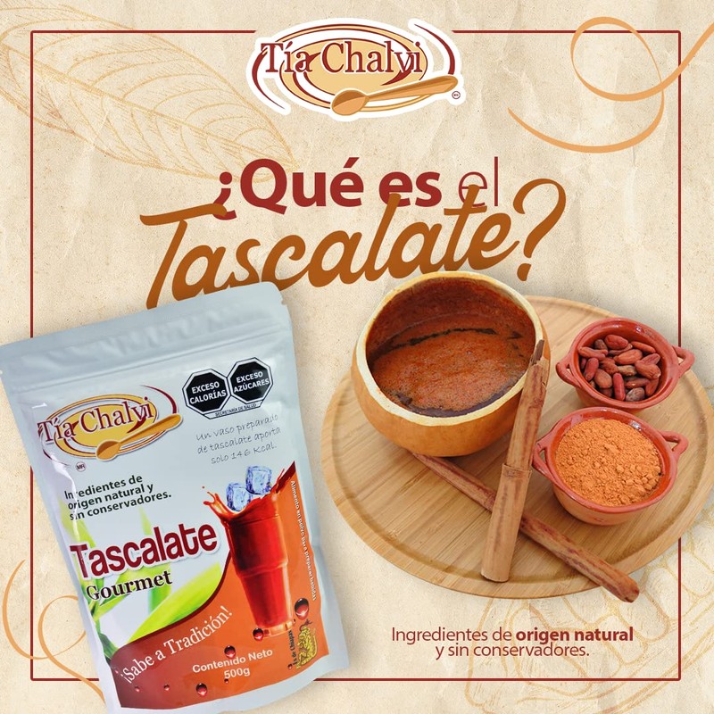 Genérico Tía Chalvi Polvo Para Bebida Tascalate Natural De Chiapas