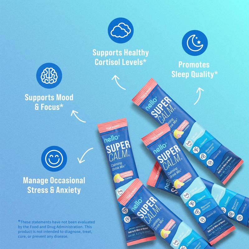 Nello Focus & Calm Super Bundle: 1 Supercalm Travel Packets