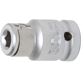 BGS 293 | Bit Adaptor with retaining Ball | 12.5 mm (1/2") Drive | internal Hexagon 8 mm (5/16")