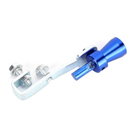 Car Turbo Sound Exhaust Whistle, Akozon Aluminium Alloy Car Rear Silencer Turbo Sound Whistles Exhaust Tailpipe Blow Valve Simulator with Mounting Accessories (Blue) (TC-S)