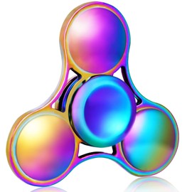 SCIONE Fidget Spinner Metal Stainless Steel Bearing 3-5 Min High Speed Stress Relief Spinner ADHD Anxiety Toys for Adult Kid Autism Fidget Best Hand Toy