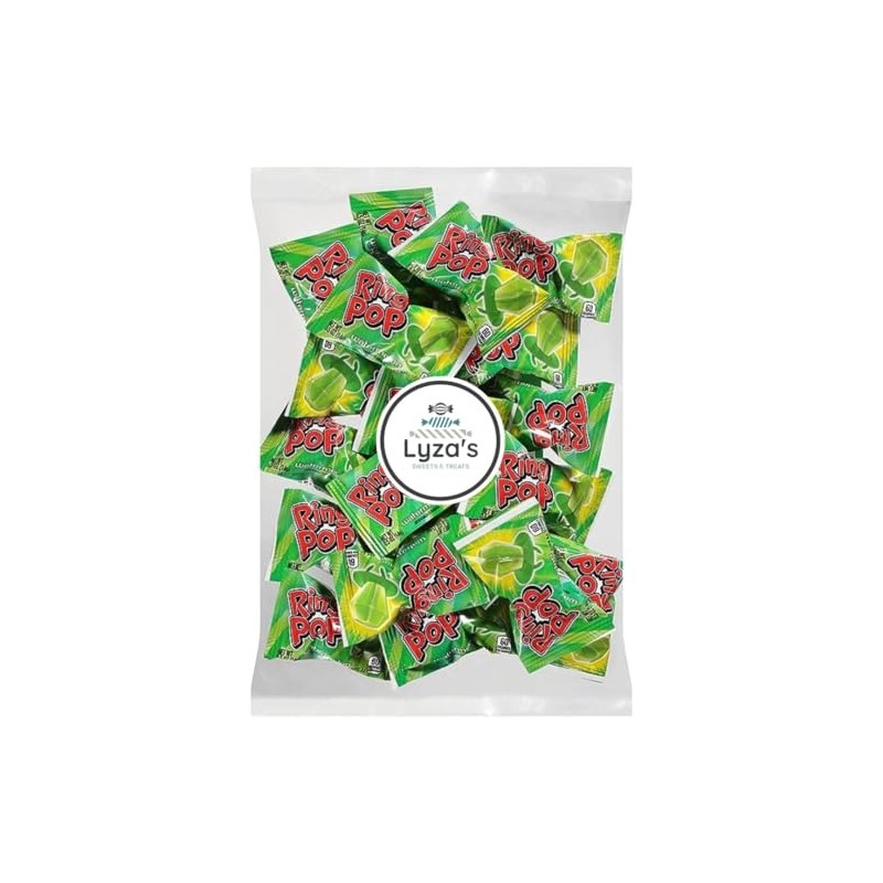 Ring Pop Colorfest, GREEN (Watermelon) - 10 Count by Lyza's