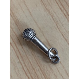 REO .925 Vintage Microphone Sterling Silver Jewelry Charm
