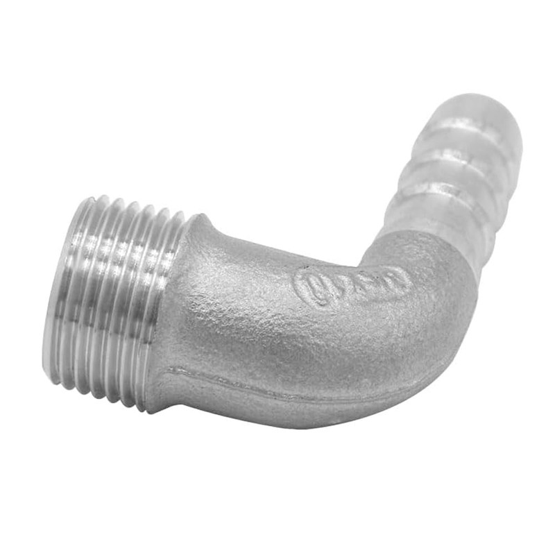 TopHomer 304 Stainless Steel 90 Degree Elbow Adapter, Leak Proof,