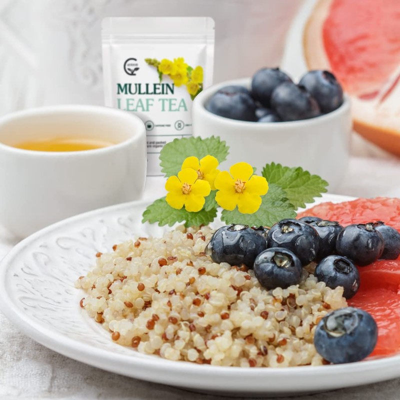 Mullein Leaf Tea Bags - Lungs Cleanse and Respiratory Support,