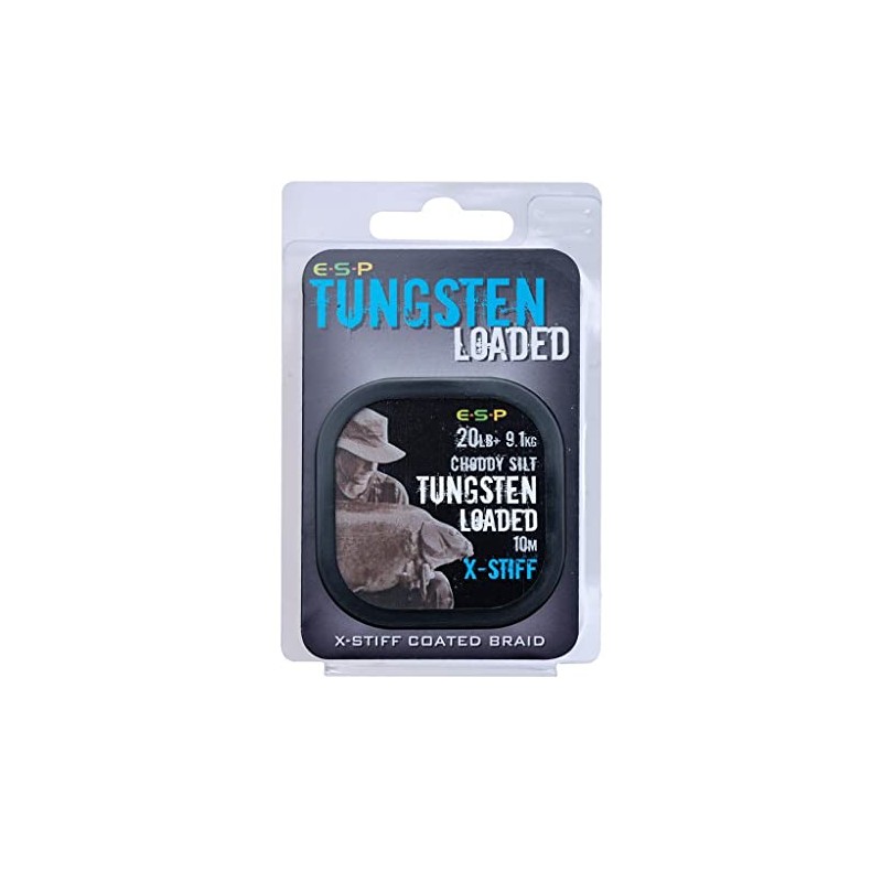 ESP Tungsten Loaded X-Stiff Hooklength 10m Spool Silt Grey