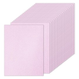 PATIKIL 20 Sheets Light Pink Glitter Cardstock 8.5 x 11 in, Glitter Card Stock Paper Rectangle Premium Sparkly Paper Craft Cardstock Paper 250gsm for Scrapbook Card DIY Art Wedding Party