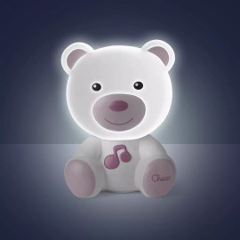 Chicco Lámpara Osito Dulces Sueños, Color Rosa