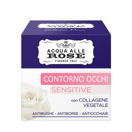 Acqua alle Rose, Anti-Wrinkle Eyes Anti-Ageing Cream and Anti-Eye - with Vegetable Collagen and Rose Extract, Natural Ingredients - 15ml
