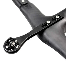 Wahoo Out Front Mount Bike Computer Mount Holder Aluminum Black Metal Bicycle Riding Code Table GPS Seat Extension Mount Bracket for Bryton Wahoo (Black)