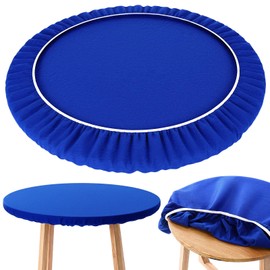 Gilprop 36.2 Inch Felt Card Table Game Cover Blue Foldable Mahjong Table Mat Elastic Folding Game Tablecloth Fits 36-48 Inch Tables for Mahjong Poker Playing Cards Dominoes Board Games