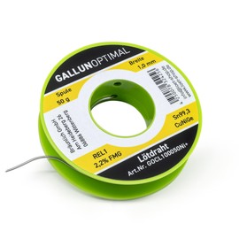 Soldering Wire Clear Sn100Ni+, Sn99.3CuNiGe, 1 mm, 50 g Spool, Lead-Free Solder