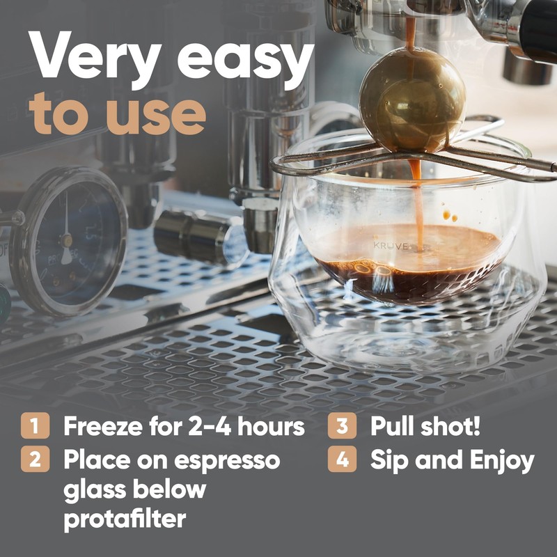 The SPHERE Espresso Cooling Ball, Compound Chiller for Espresso Shots,