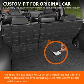powoq Trunk Mat Compatible with 2019-2024 Subaru Forester Cargo Mat TPE Cargo Liner Backrest Mat Trunk Liner Replacement for 2019-2023 2024 Subaru Forester Accessories (Backrest Mat)