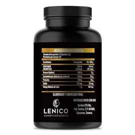 Cápsulas de Melena de León - 500mg | 60 Cápsulas | Suplemento Alimenticio Natural | Alta Absorción | Sin Gluten ni Aditivos | LENICO