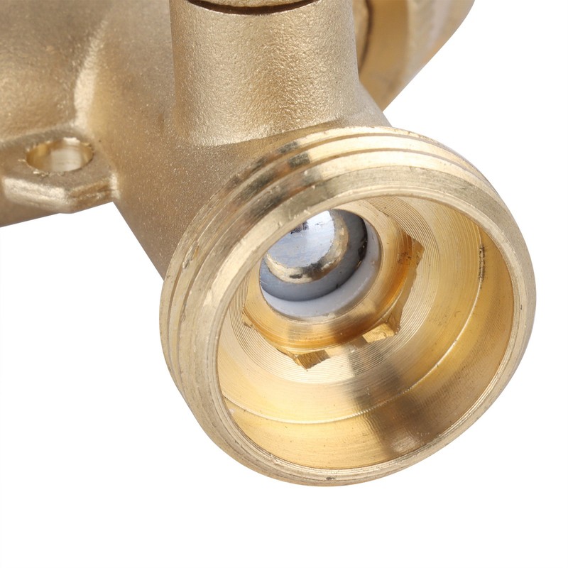 Garden Hose Splitter 2Way AllBrass Heavy Duty Simple Operation Outlet