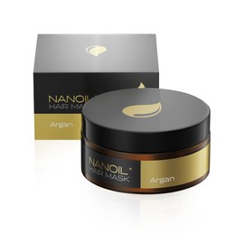 Nanoil Hair Mask with Argan Oil - Hair Mask, 300 ml, Regeneration and Revitalisation, Strengthening Weakened Hair, Intensive Care