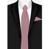 Jacob Alexander Solid Color Men's Regular Tie - Dusty Rose