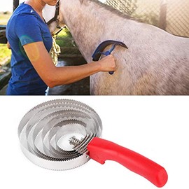 Peine De Curry Para Caballos, Cepillo Acero Inoxidable Para Caballo, Cepillo Para Picazón Caballos Cepillo Metal Para Picazón Ganado Peine Curry Para Caballos Raspador Caballo Grande Cepillo Para Picazón De Ganado