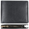 Zkgiftsdz Wallet with Coin Pocket, RFID Blocking Leather Mens Bifold