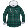 Women's Button Down Flannel Shirt Hoodies Jacket Thermal Fleece Lined