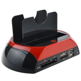 TEMPO DI SALDI Docking Station 2 Hard Drive 2.5 3.5 SATA IDE E-Sata USB 2.0 3.0 HDD Player