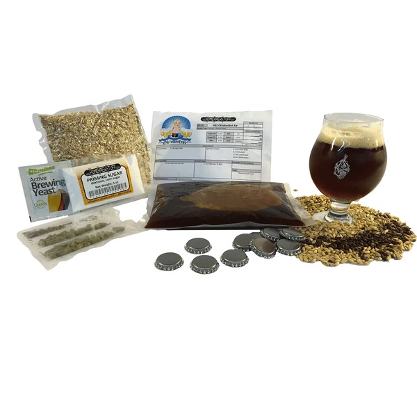 HomeBrewStuff 1 Gallon Table Top Nano-Brew Dad's Pale Ale (Partial Mash) Recipe Kit (With HBS Booster)