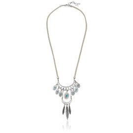 Lucky Brand Türkis Tribal Anhänger Halskette, 61 cm + 5,1 cm Extender