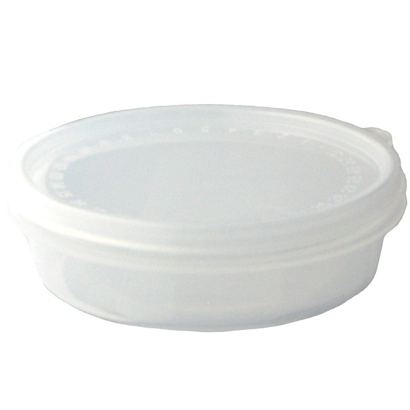 Nagao Storage Containers, Round Polypropylene, Shallow Type, 6.8 fl oz