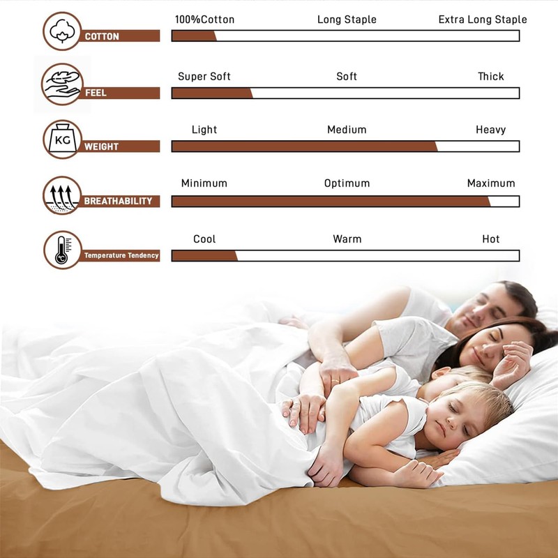 AR Ware King Size Fitted Sheets 100% Egyptian Cotton 300