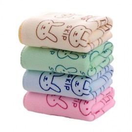 Imported Kitchen Dishcloth & Hand Towel with Hanging Loop R148 50*25/Light Pink Random Floral Type 60ea