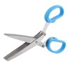 Double Blade Stationery Shredder Scissors Manual Shredder Easy Cut (Blue)