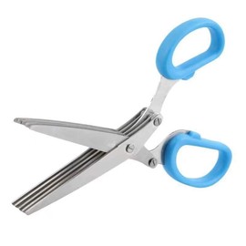 Double Blade Stationery Shredder Scissors Manual Shredder Easy Cut (Blue)