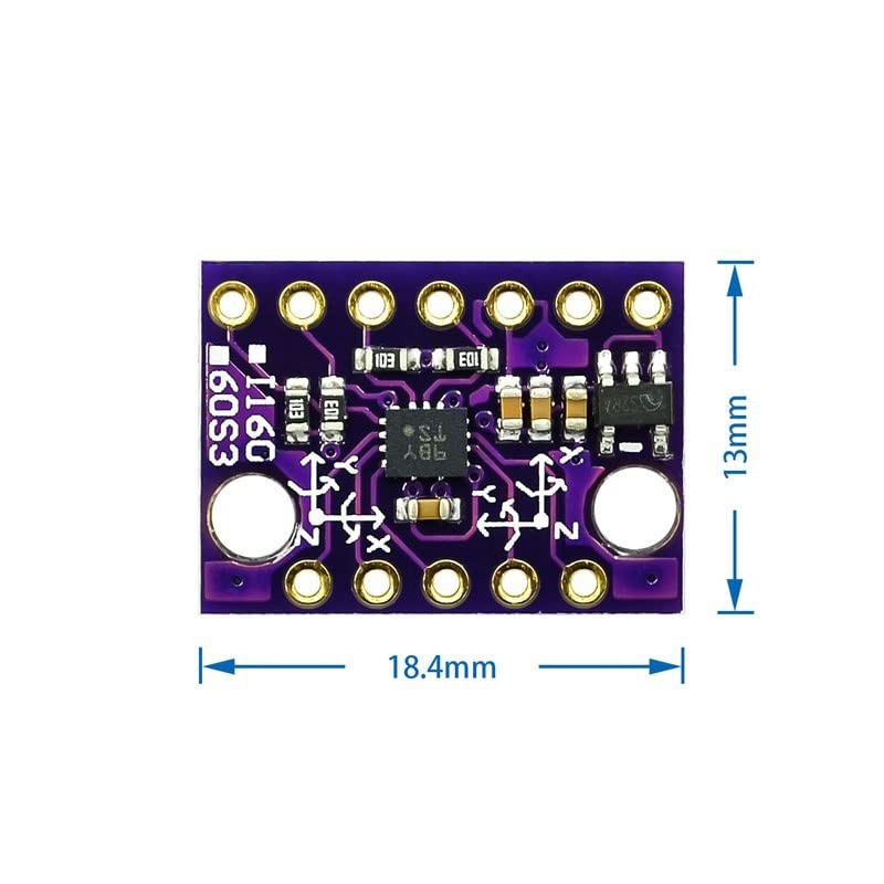 TECNOULAB BMI160 6DOF Accelerometer Gyroscope 6-Axis Inertial Measurement Sensor Pack