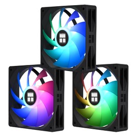 Thermalright TL-C12C-X28-S X3 CPU Fan,Black Cooling Fan, PC with 1550RPM Speed,120mm Computer Case Cooler Fan,PWM Control Fan for Case and Liquid Cooler & CPU Cooling,28mm Thickness