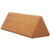 Yoga Block 12x5x4 Inch Triangular Pilates Block High Density Oak