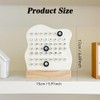 NYGHMY 1 Pcs Retro Wooden Perpetual Desk Calendar for Office