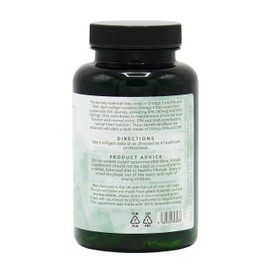 Omega 3 Fish Oil | 3000mg of Fish Oil per 3 Softgel Dose | 90 Softgels | Source of EPA and DHA Omega 3 | G&G Vitamins