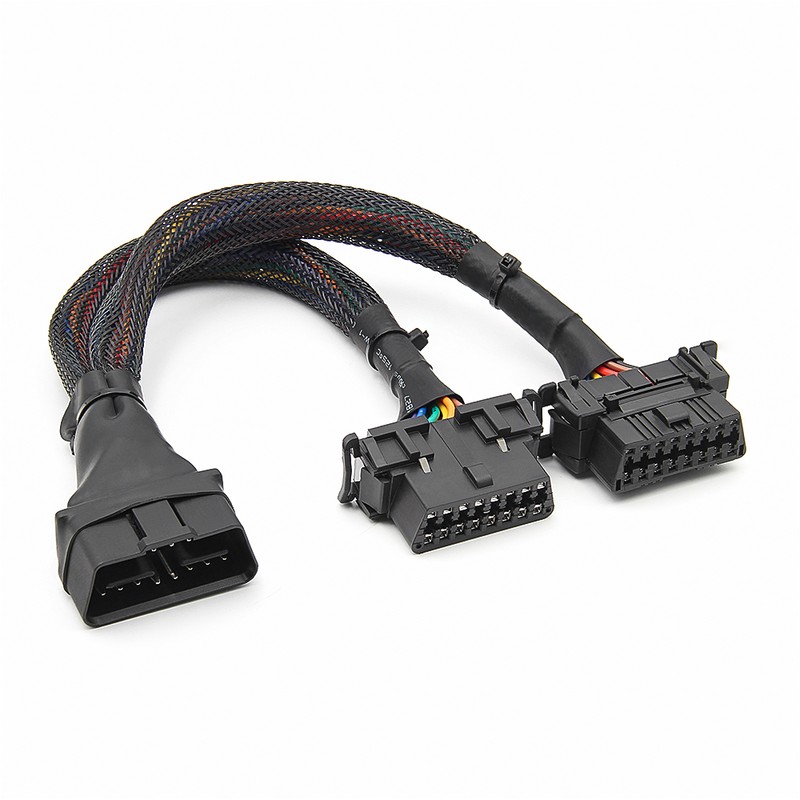 OBD2 Splitter Extension Cable for Car Diagnostics – 16-Pin Male