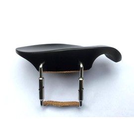 MUSICAL STRING Chinrest Ebony wood Hollywood Model 4/4, Violin Parts, with u Clamp