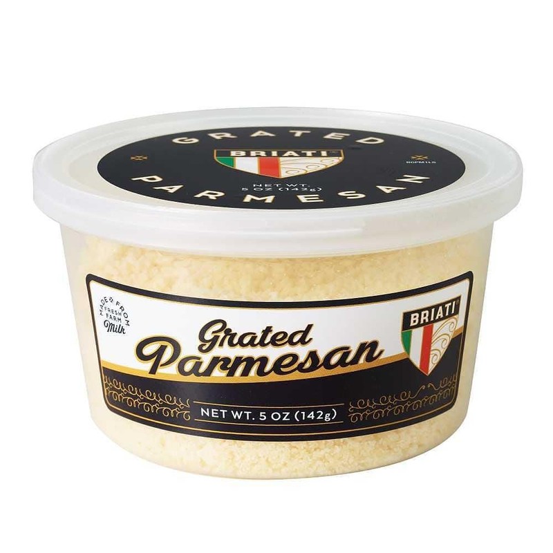 Briati Grated Parmesan Cheese - Case of 12 x 5oz