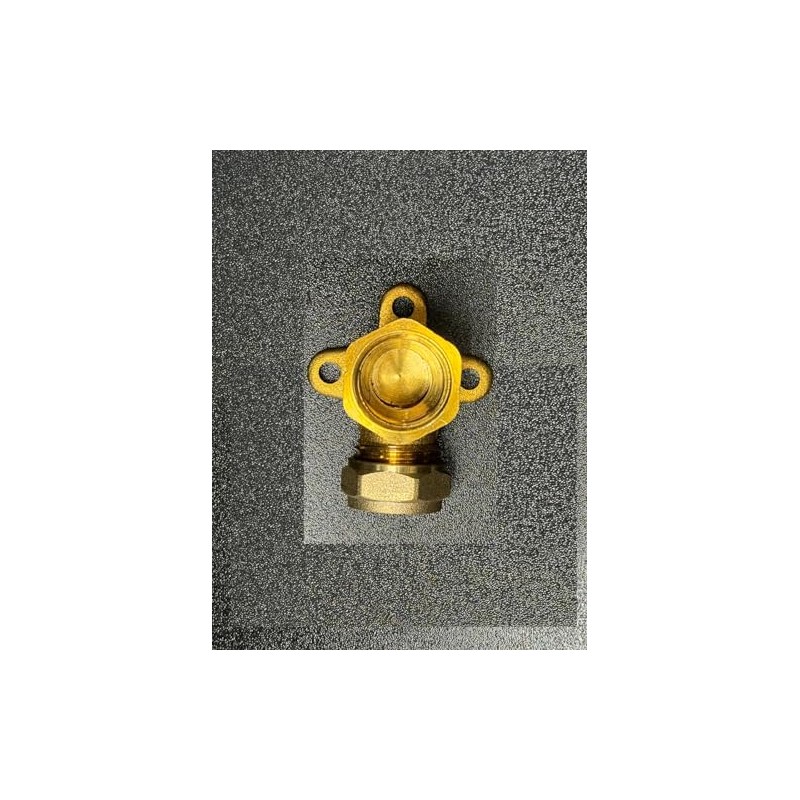 NPH Compression Wall Plate Elbow, 15 mm X 1/2" -