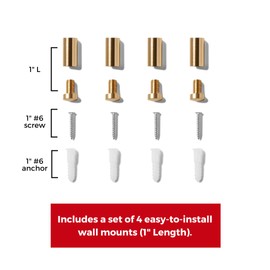 COOLMODERNFRAMES Clear Floating Double Panel Acrylic Picture Frame, 8x10-Inch, Gold Hardware for Transforming and Displaying Art and Photos